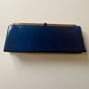 Vintage mid century 50s Navy clutch purse